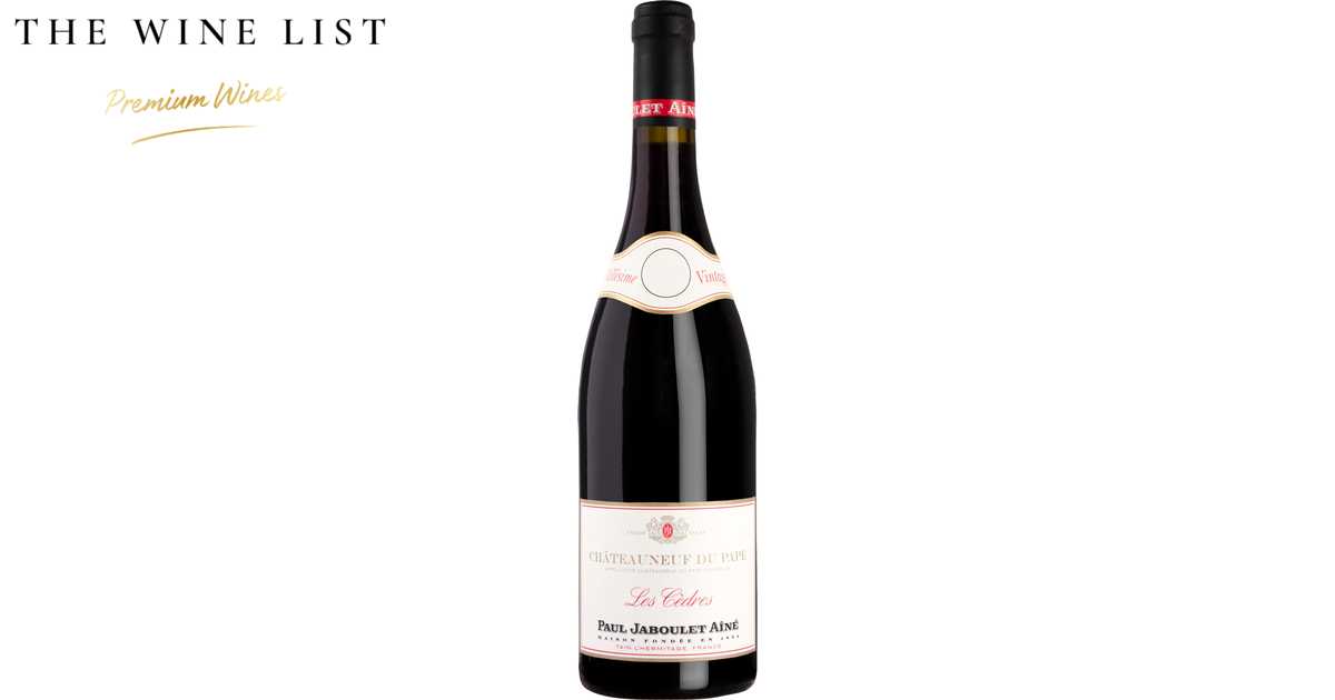 Paul Jaboulet Aîné Les Cèdres Châteauneufdupape 2020 The Wine List